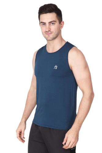 Herculeen Men Solid Scoop Neck Polycotton Tank-Top