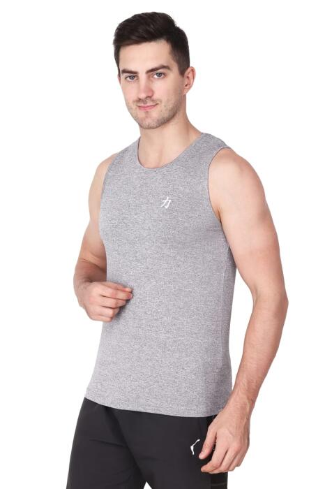 Herculeen Men Solid Scoop Neck Polycotton Tank-Top