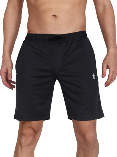 Solid Men Black Gym Shorts