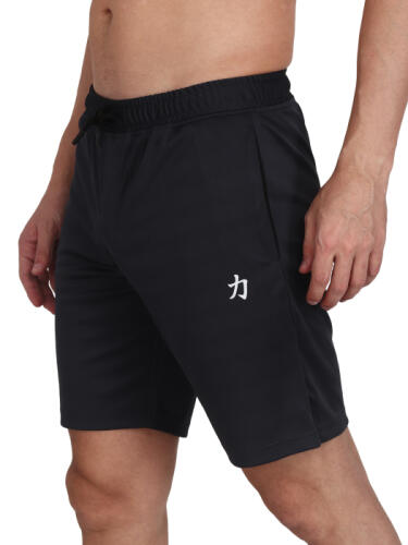 Self Design Men Dark Grey Gym Shorts